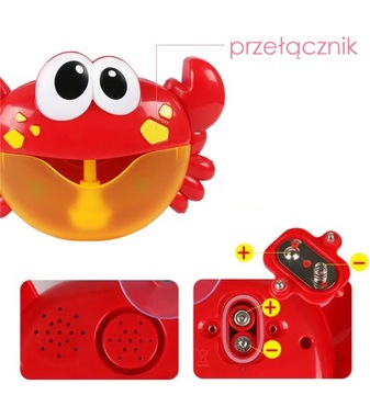 ИГРУШКА ДЛЯ ВАННЫ КРАБА ДЛЯ ПРИГОТОВЛЕНИЯ ПЕНЫ С МЕЛОДИЯМИ