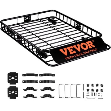 VEVOR КОРЗИНА НА КРЫШУ 90,7KG 117,5X91,5X11,4 CM