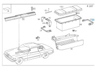 Купити Кронштейн   акумулятор mercedes sl w107 w123, фото thumb