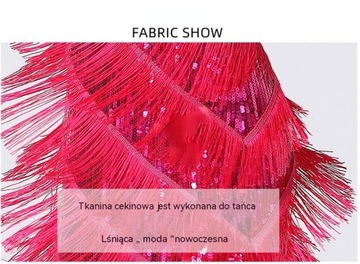 Платье для латиноамериканских танцев с бахромой