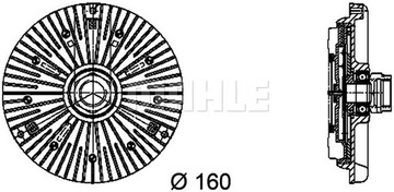 фото thumb №2, Сцепления вязкостный mahle cfc 94 000p