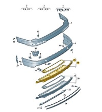 фото thumb №1, Спойлер нижній заднього бампера audi q7 sq7 aso