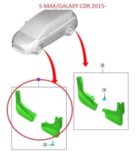 фото thumb №9, Брызговики перед s-max / galaxy 2015- ford оригинальный номер _ 1916715 _ amem2j-16g574-aa