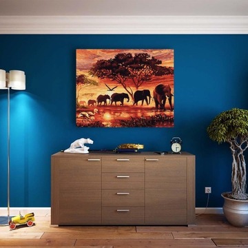MALOWANIE PO NUMERACH Dla Dzieci Z RAMĄ 40x50