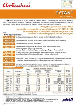 Nici Tytan 40 ŚMIETANKOWY kol. 2502 1000 mb