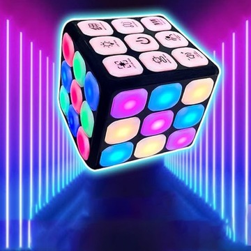 СВЕТЯЩИЙСЯ КУБ ИГРУШКА ЭЛЕКТРОННЫЕ ПОРТАТИВНЫЕ ИГРЫ СВЕТОДИОДНЫЙ КУБИК РУБИКА POP IT GAME