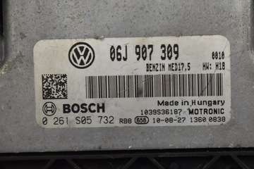 фото thumb №6, Блок управления компьютер двигателя 06j907309 0261s05732 vw passat cc 1.8 tsi 160 km
