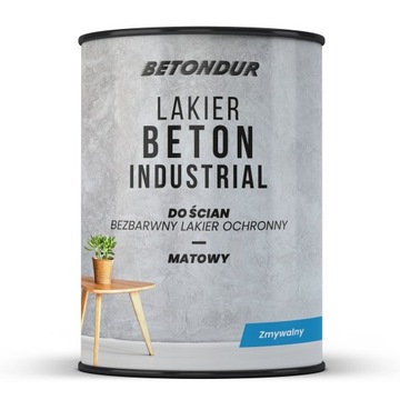 BETONDUR Бесцветный защитный лак для стен Индустриальный бетон 1л