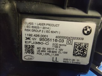 фото thumb №15, Bmw 4 g22 g23 g26 laser лампа передняя перед правая 9505116-03