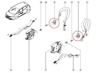 Засов замка дверь перед задняя do renault latitude Оригинал, фото thumb