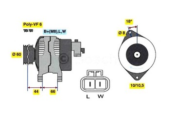 фото thumb №2, Bosch генератор lr1100503 a d f
