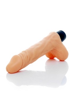 WIBRATOR DUŻY PENIS REALISTYCZNY FUNKCJE PULSACJE