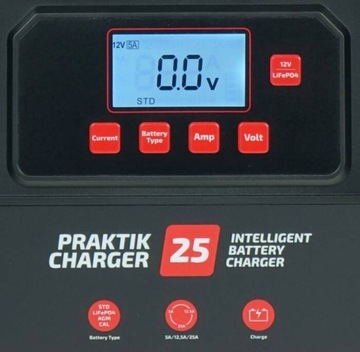 prostownik ideal CHARGER 25 LCD 12/24V Lithium prostownik do akumulatorów