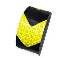 фото thumb №7, Стрічка відбиваюча strzałka żółto попереджувальна відбивач чорний жовтий 5m контур