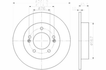фото thumb №1, Textar диски тормозные 2szt hyundai зад veloster