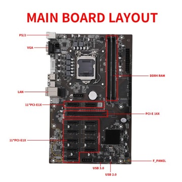 Материнская плата компьютера DDR4 LGA1151