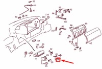 фото thumb №8, Mercedes-benz sl r129 цилиндр замка бардачка a1296801184 оригинальный