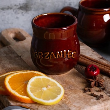 Kubki do grzanego wina ceramiczne 250ml i podgrzewacze Altom Design 6 osób