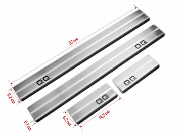 фото thumb №6, Накладки планки пороговые пороги nissan qashqai 07-14