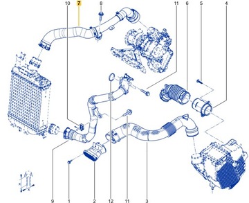 фото thumb №10, Шланг інтеркулер renault експрес van 1.3 tce