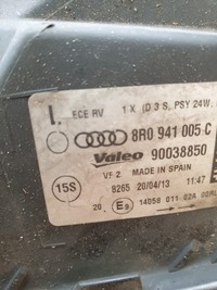 фото thumb №8, Audi q5 8r lift лампа левый перед ксенон 8r0941005c омыватель