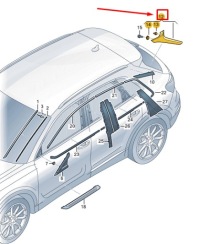 фото thumb №1, Audi q4 e-tron rear lid left спойлер 89a854871