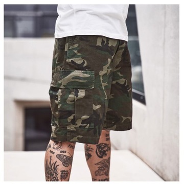 КОРОТКИЕ МУЖСКИЕ ШОРТЫ-КАРГО BRANDIT BDU CAMO WOODLAND 7XL