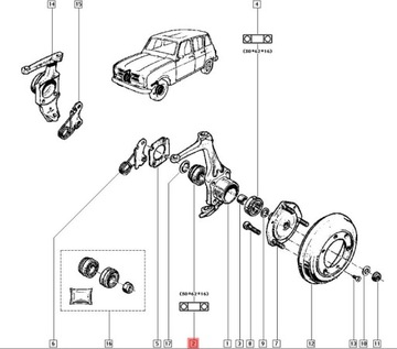 фото thumb №6, Подшипник колёса renault r4 оригинальный номер 7703090271