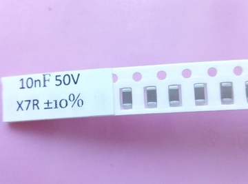 [50 шт.] Конденсатор 10 нФ 50 В X7R 5% SMD 1206