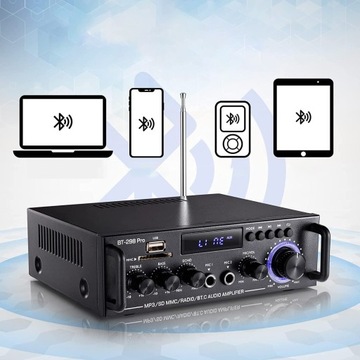 СТЕРЕОУСИЛИТЕЛЬ HIFI BLUETOOTH 5.0 КАНАЛ 2.0 50 Вт + 50 Вт АУДИОПЛЕЕР