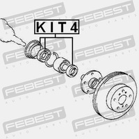 фото thumb №11, Ущільнювач ступиця ремкомплект 50.4x68.05x7.6x12.8 febest kit4