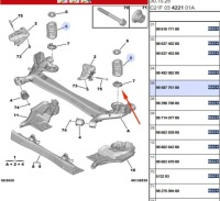 Купить Cfd 677 citroen e-c3 резиновый элемент пружины задний  9845800180 задний  сторона левая, фото thumb