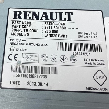 фото thumb №14, Навігація медіа nav medianav renault 281150198r