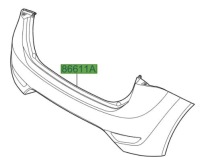 фото thumb №1, Hyundai ix20 бампер задня 86611-1k000 оригінал