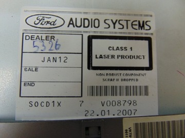 фото thumb №12, Радио заводские ford s-max mk1 vp6m2f-18c821-ad
