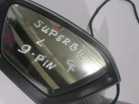фото thumb №11, Дзеркало ліве комплектні uk skoda superb iii 15-18 дорестайлінг 9 pin