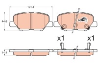 фото thumb №2, Тормозные колодки тормозные trw automotive gdb3583