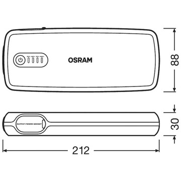 BOOSTER OSRAM OBSL400 STARTER POWERBANK 16800 МАч НЕМЕЦКИЙ