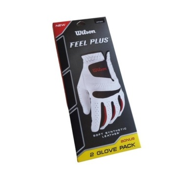 Перчатки для гольфа Wilson Feel Plus (мужские, размер L, 2 шт.)