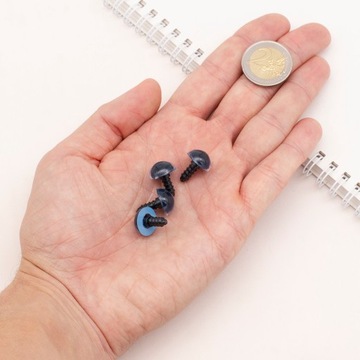 Oczy Bezpieczne dla Zabawek Plastik 14mm 40szt