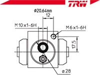 фото thumb №3, Циліндрик гальмівний daewoo lanos nubira opel astr