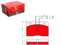 фото thumb №1, Тормозные колодки тормозные iveco daily i daily ii alfa romeo