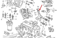 фото thumb №8, Audi a4 b5 датчик температуры жидкость охлаждающий 059919501a 2.8 бензин