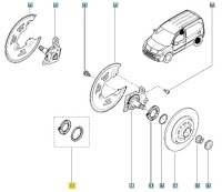 Кронштейн датчика abs renault megane clio kangoo оригінальний номер 479707820r Доставка, фото thumb