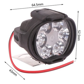 МОТОЦИКЛОВАЯ РАБОЧАЯ ЛАМПА ГАЛОГЕННАЯ МОТОЦИКЛ ЧЕТЫРЕ МОТОРА 6x LED 2шт.