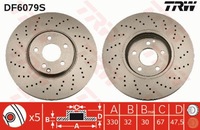 фото thumb №1, Диск тормозная trw df6079s 2204211812
