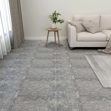 SAMOPRZYLEPNE PANELE PODŁOGOWE 55SZT PVC 511M² SZARE