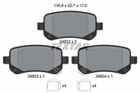 фото thumb №2, Textar 2482201 набор тормозных колодок тормозных, тормоза дисковые