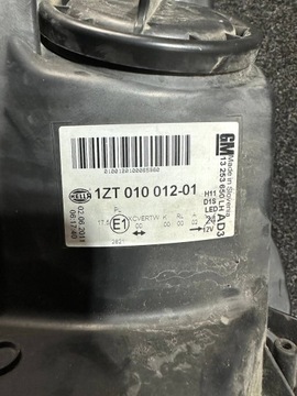 фото thumb №9, Opel astra j 4 iv 09-15 лампа bi-xenon led правая перед передняя 1zt010012