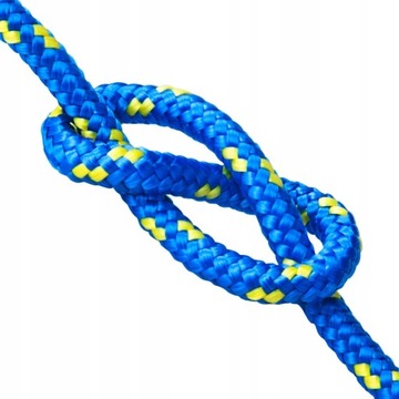 Lina Linka polipropylenowa pleciona żeglarska NIEBIESKA 14mm 30m